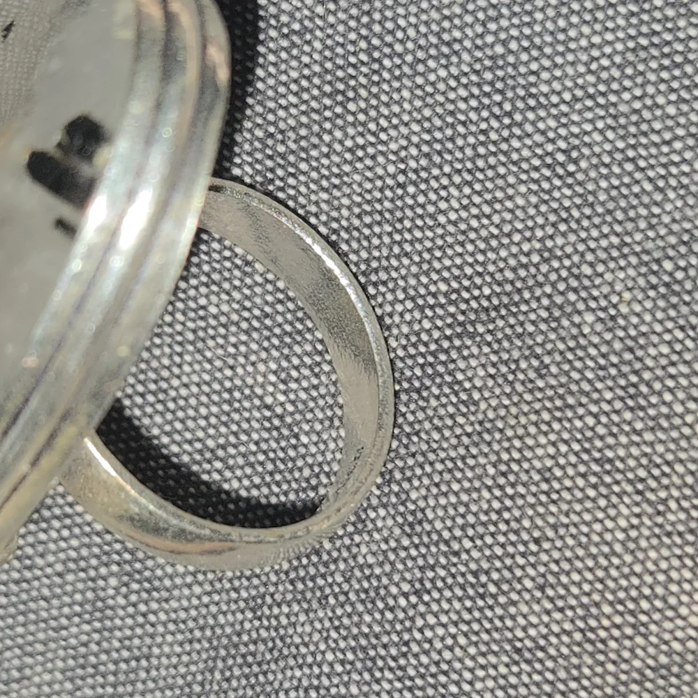 Tourmilated Quartz Ring with Sterling Silver Band 925